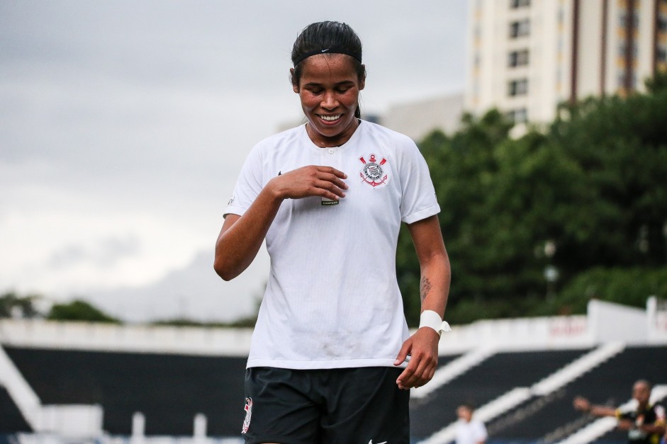 Victria marcou gol contra o So Jos, em partida pelo Campeonato Paulista Feminino