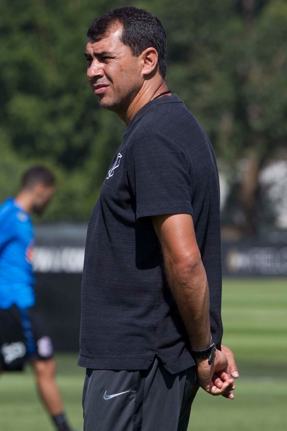 Carille comandou o ltimo treino do Corinthians antes do jogo contra a Chapecoense