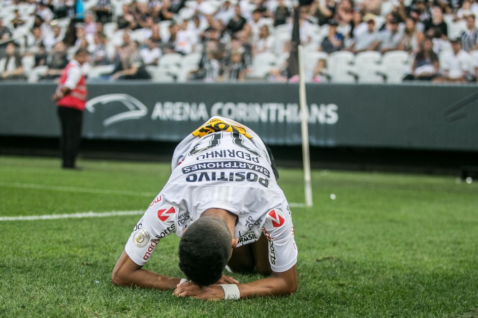 Pedrinho durante jogo contra a Chapecoense, pelo Brasileiro, na Arena Corinthians