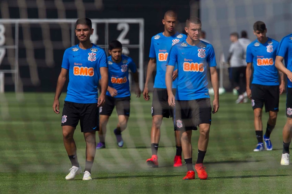Jogadores do Corinthians treinam para enfrentar o Vasco, pelo Campeonato Brasileiro 2019