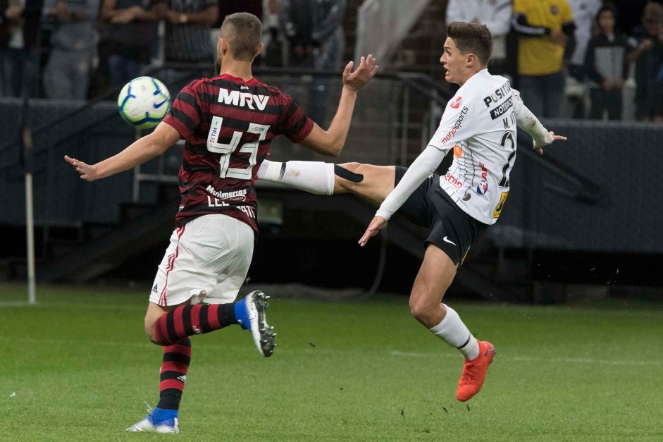 Mateus Vital durante jogo contra o Flamengo, pelas oitavas de final da Copa do Brasil