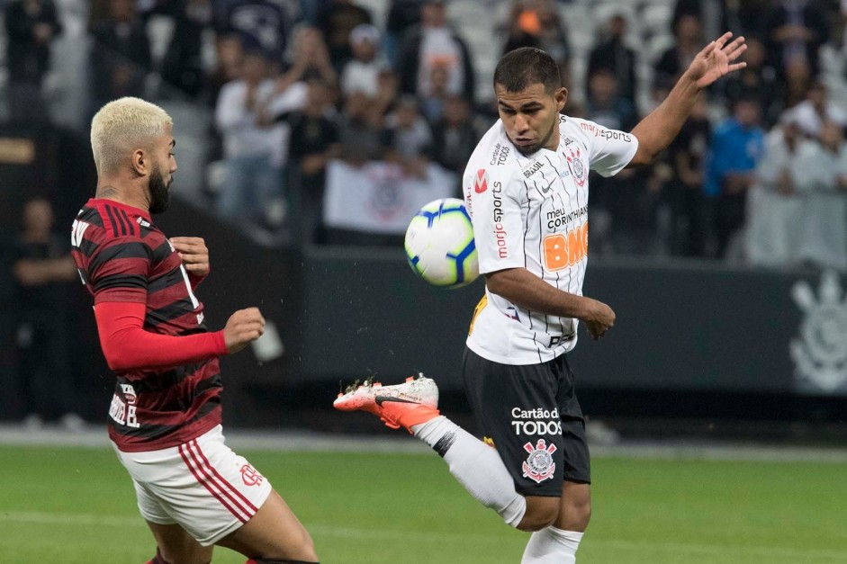 Sornoza durante jogo contra o Flamengo, pelas oitavas de final da Copa do Brasil