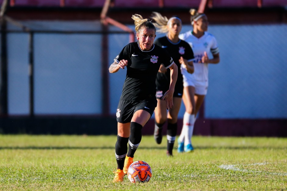 Cacau durante jogo contra a Portuguesa, pelo Campeonato Paulista Feminino 2019