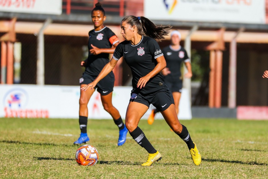 Millene durante jogo contra a Portuguesa, pelo Campeonato Paulista Feminino