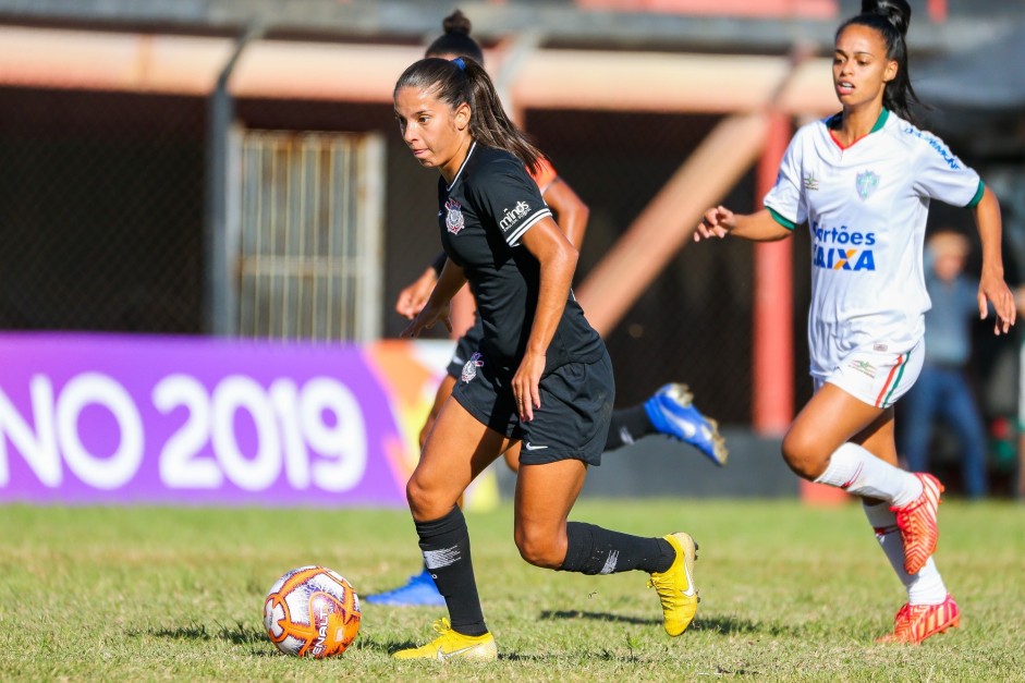 Millene durante jogo contra a Portuguesa, pelo Campeonato Paulista Feminino 2019