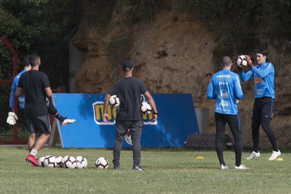 Teve treino do Corinthians lá na Venezuela