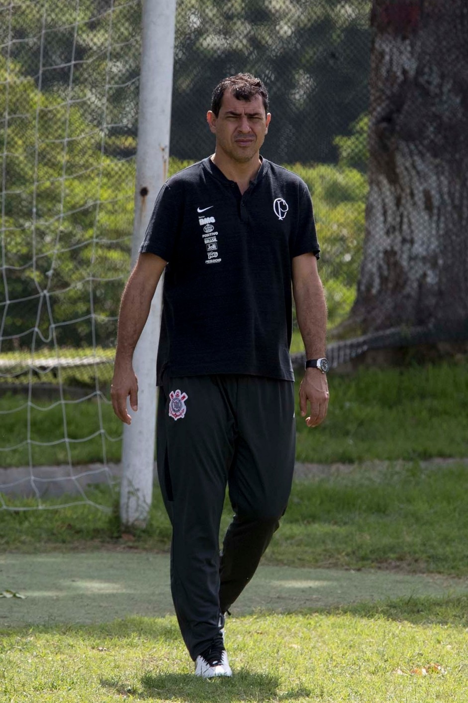 Carille comanda último treino do Corinthians antes do jogo contra o Deportivo Lara
