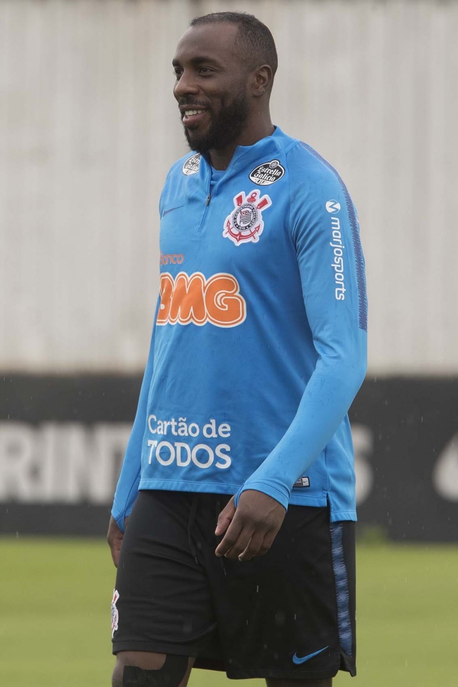 Manoel no treino deste domingo no CT Joaquim Grava