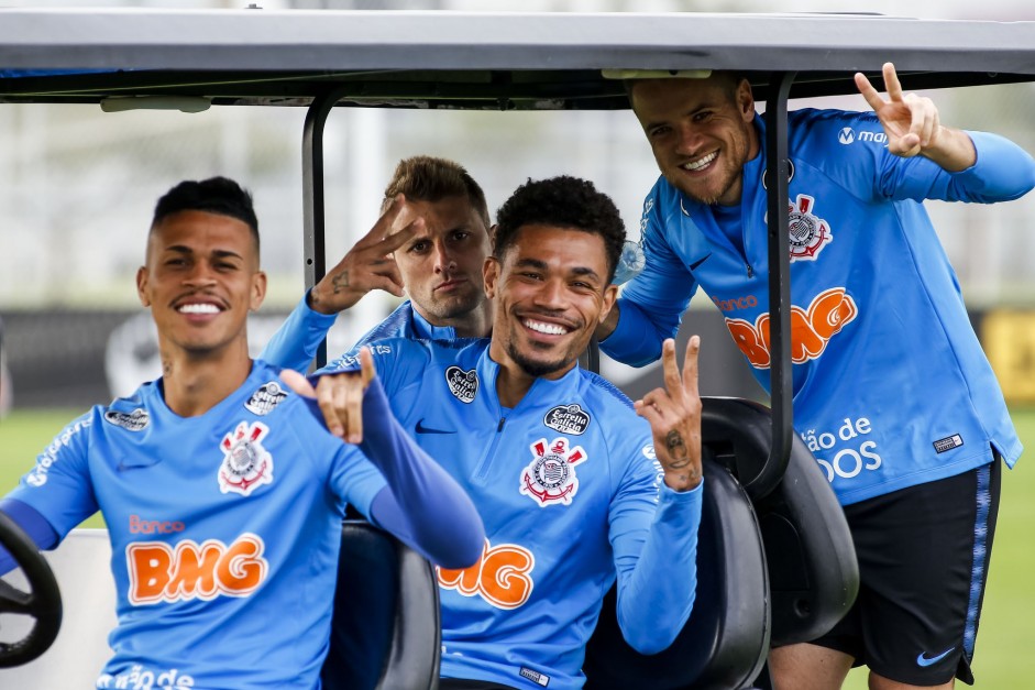 RichardoJúnior Urso, Henrique e Ramiro no último treino antes do jogo contra o Flamengo