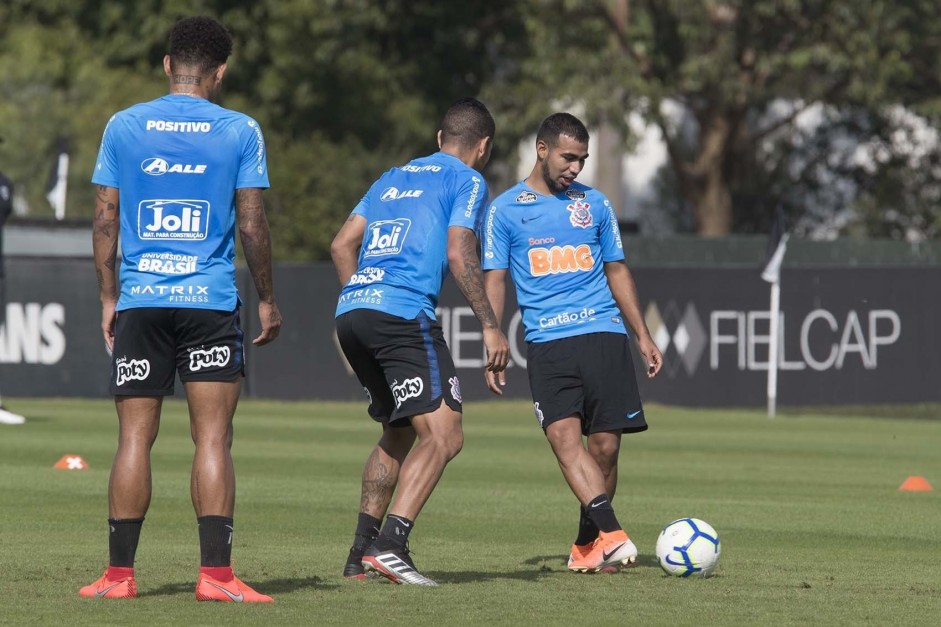 Sornoza no primeiro treino antes do jogo contra o Flamengo, pela Copa do Brasil