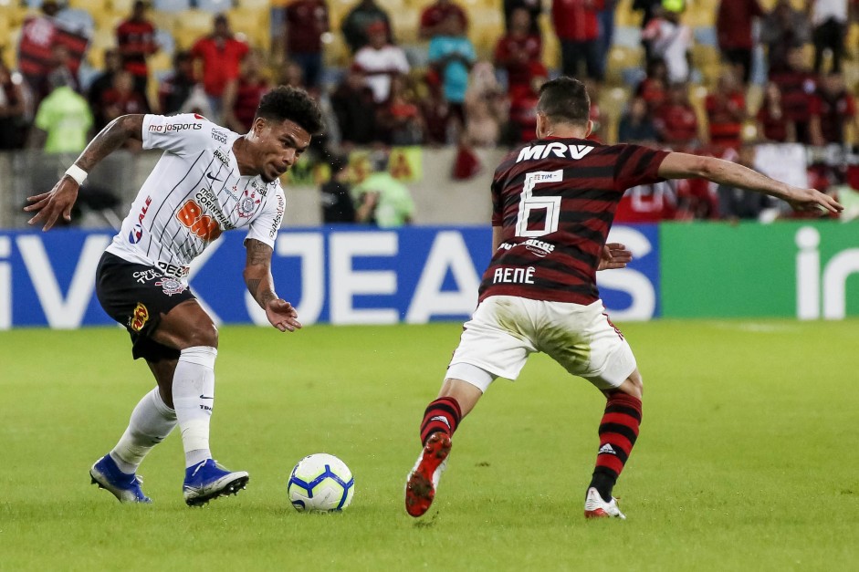 Júnior Urso na derrota para o Flamengo, pela Copa do Brasil