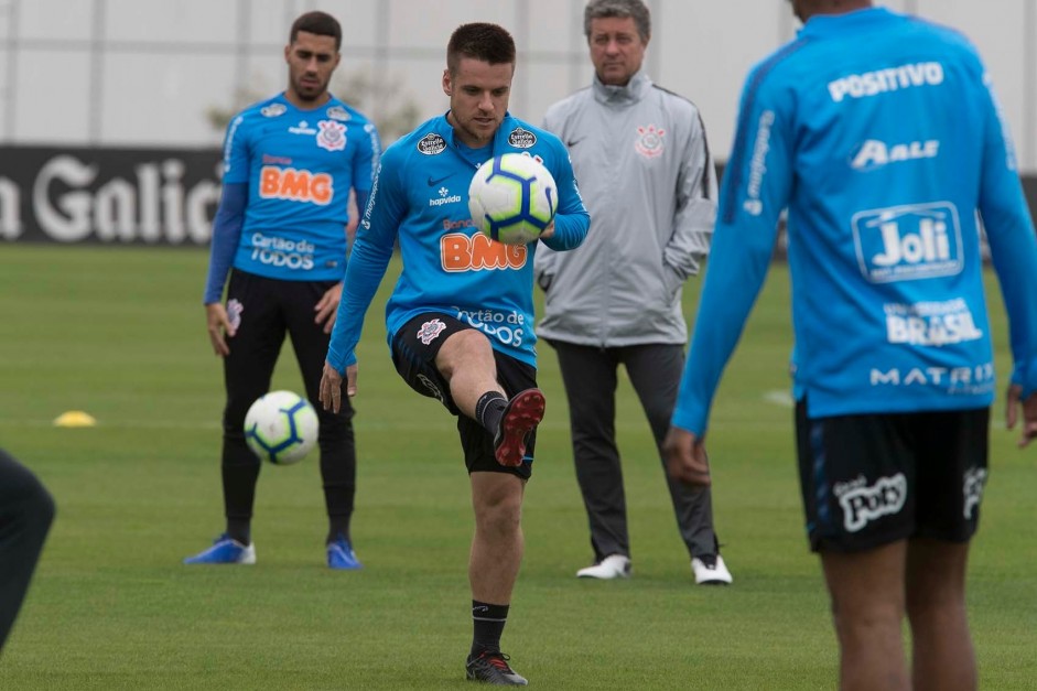 Ramiro no primeiro treino após eliminação para o Flamengo, pela Copa do Brasil
