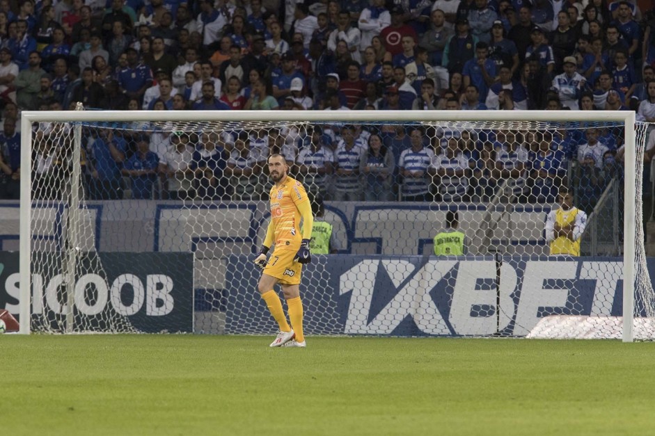 Walter no jogo contra o Cruzeiro, pelo campeonato brasileiro