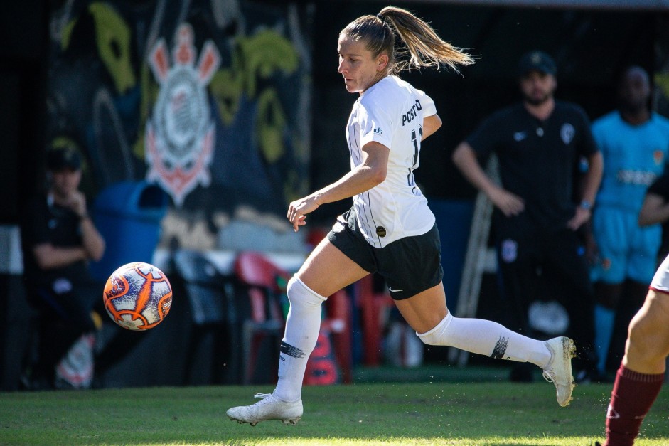 Cacau no jogo contra o Juventus, pelo Paulista Feminino