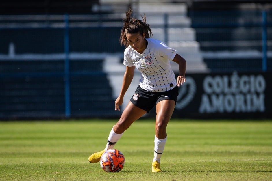 Millene no jogo contra o Juventus, pelo Paulista Feminino