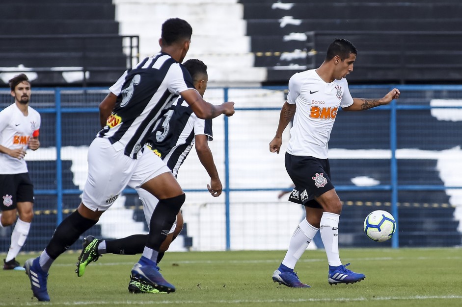 Corinthians no jogo contra o Santos, pelo Campeonato Brasileiro de Aspirantes