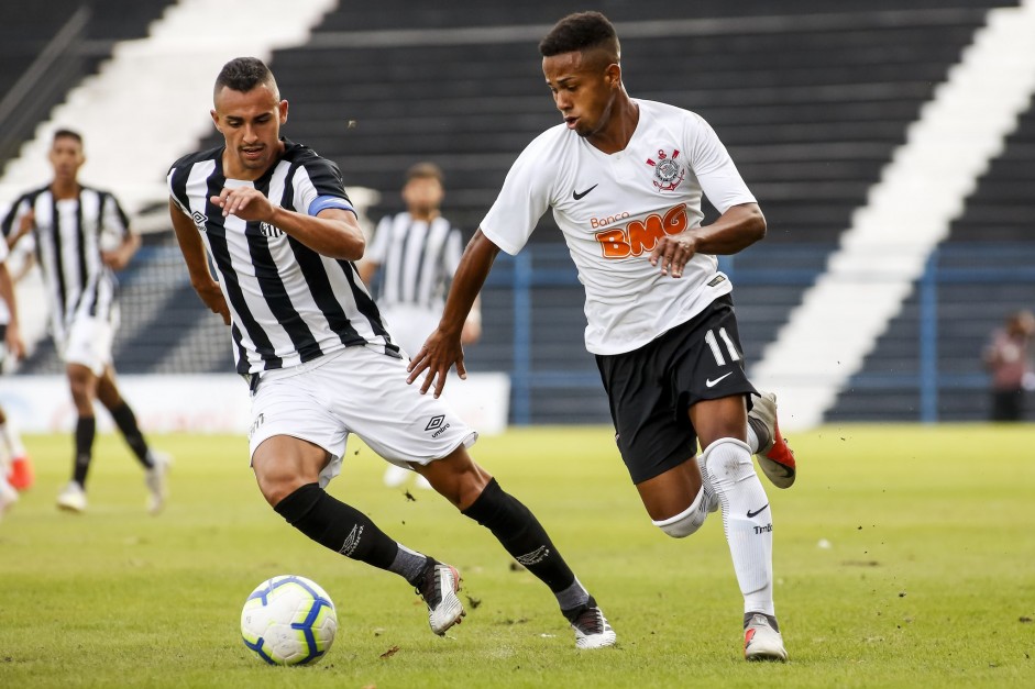 Corinthians venceu o Santo pelo placar mínimo no Brasileiro de Aspirantes