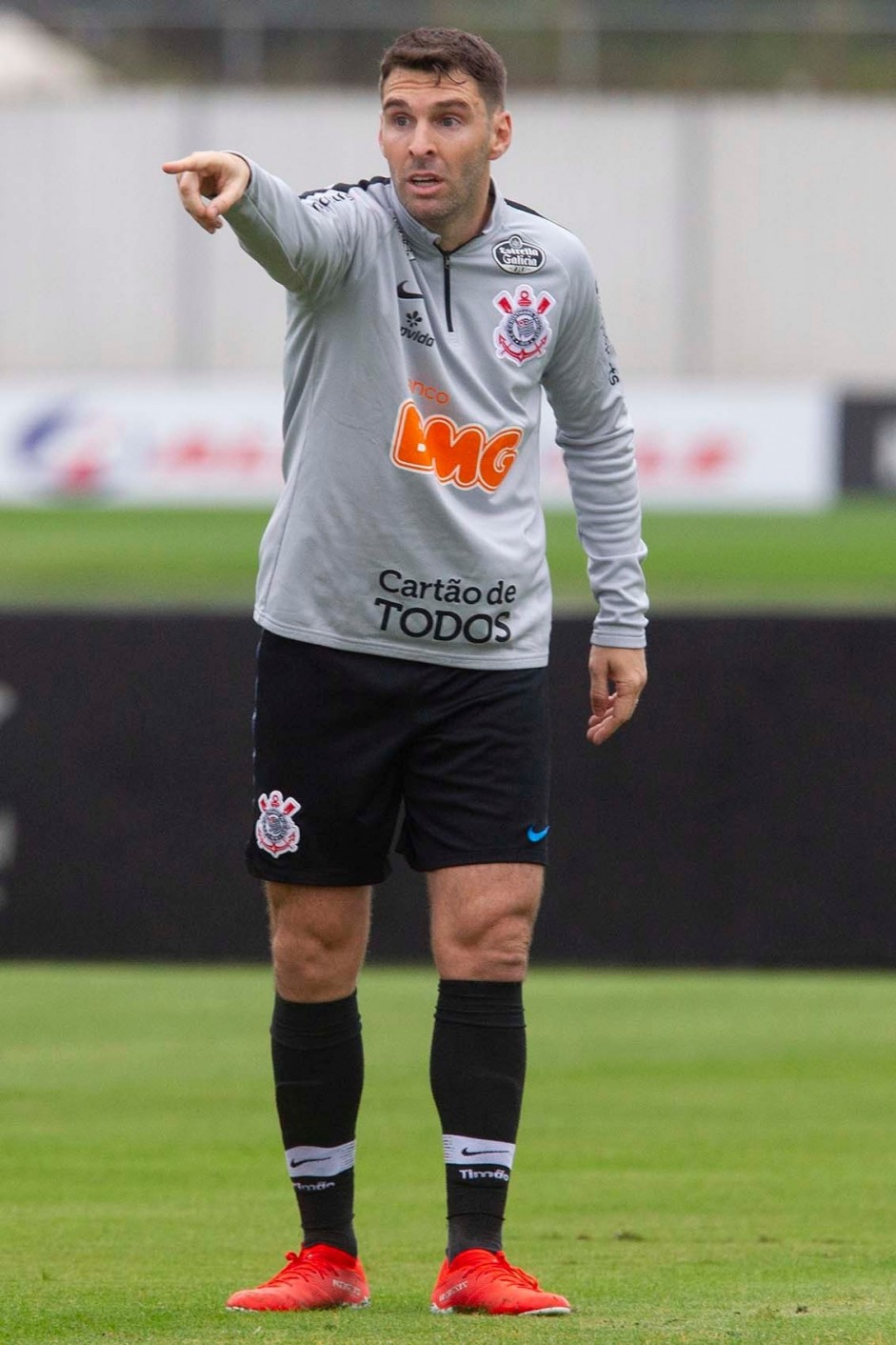 Mauro Boselli durante jogo-treino contra o Juventus, no CT Joaquim Grava