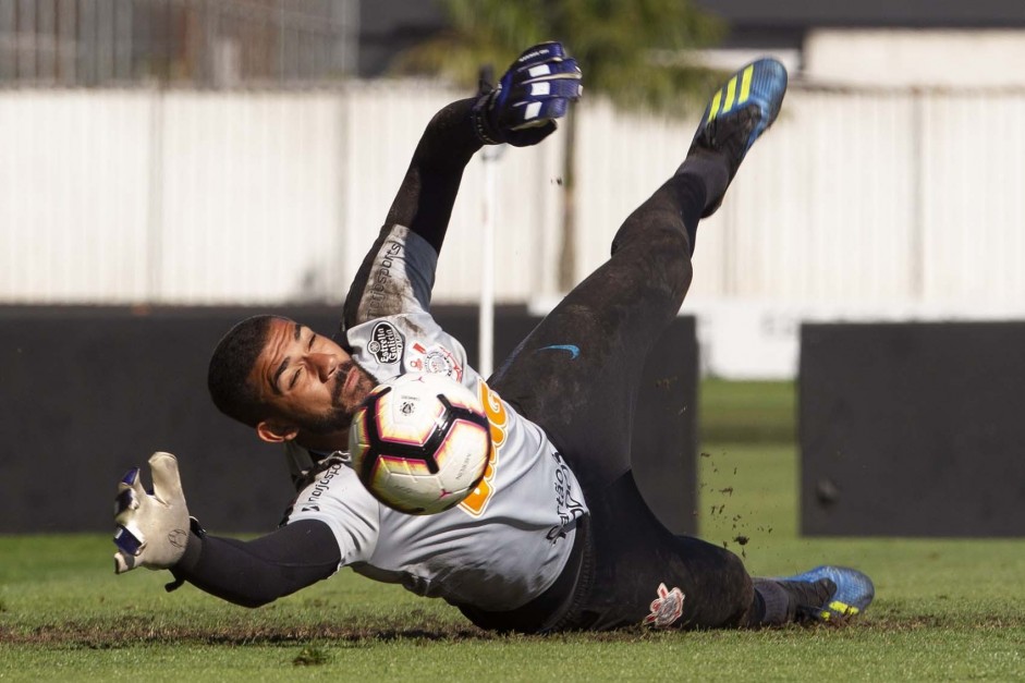 Corinthians no treino desta tera-feira no CT Joaquim Grava