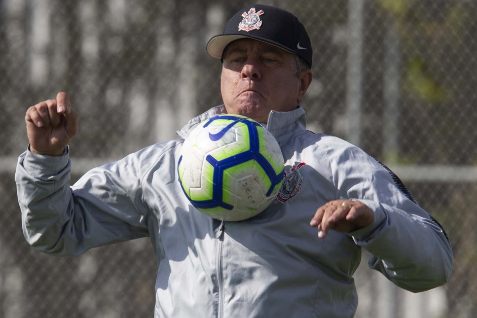 Walmir Cruz no último treino antes do jogo contra o Flamengo, pelo Brasileirão