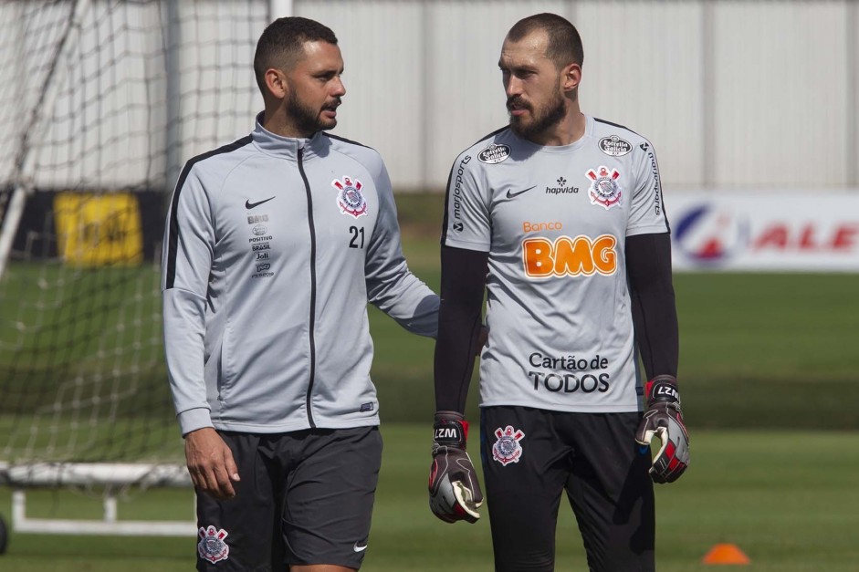 Walter no último treino antes do jogo contra o Flamengo, pelo Brasileirão