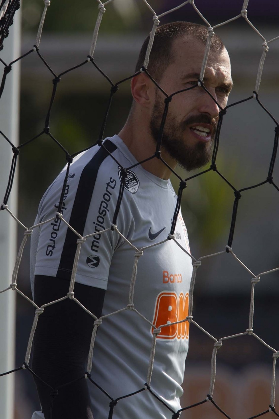 Walter no último treino antes do jogo contra o Flamengo, pelo Brasileirão