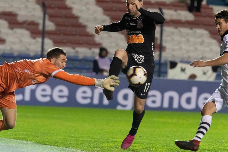 Boselli no jogo contra o Montevideo, pela Copa Sul-Americana
