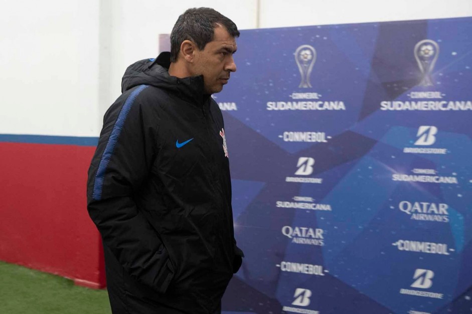 Vestiário antes do jogo contra o Wanderes pela copa sulamericana