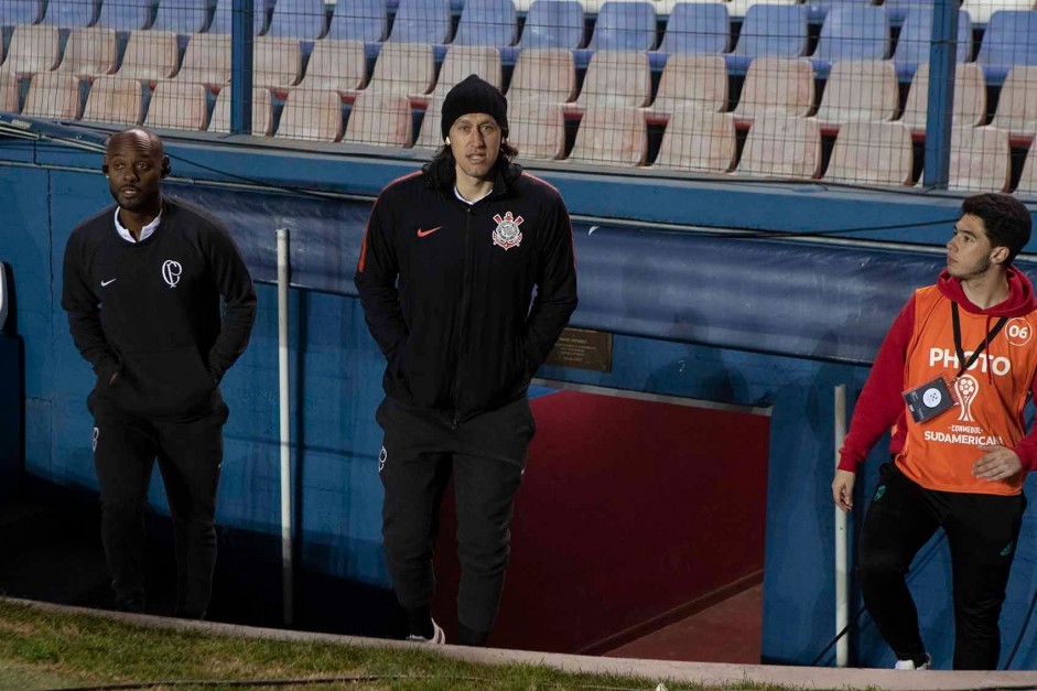 Vestiário antes do jogo contra o Wanderes pela copa sulamericana