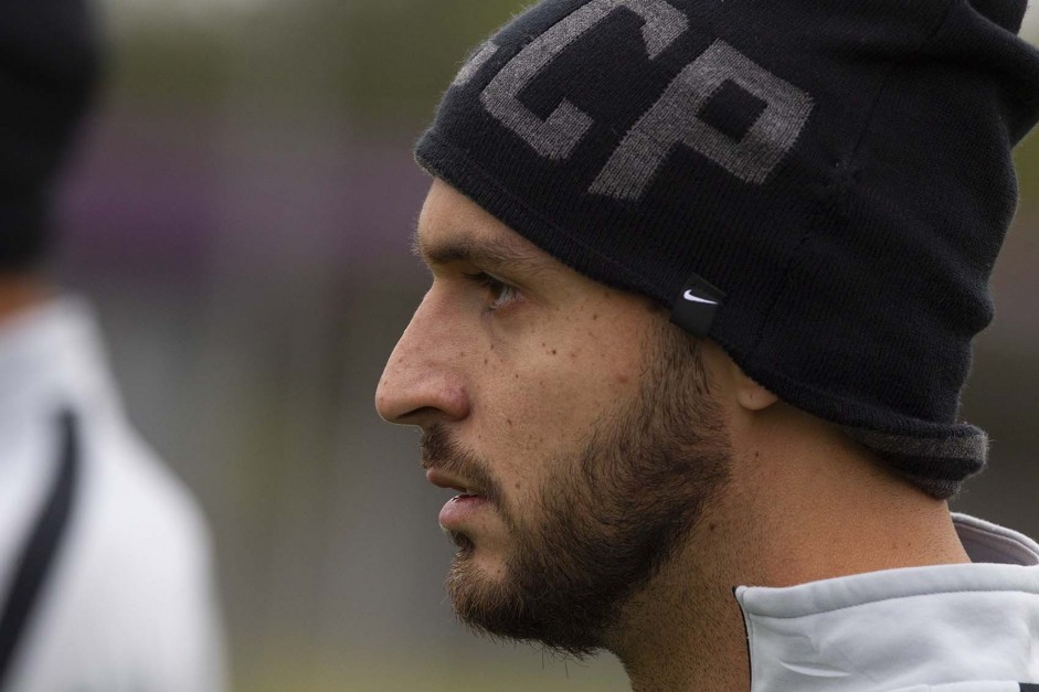 Bruno Méndez no último treino antes do jogo contra o ...