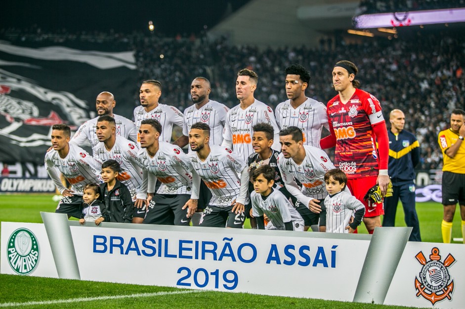 Foto oficial do jogo contra o Palmeiras, pelo Brasileiro, na Arena Corinthians