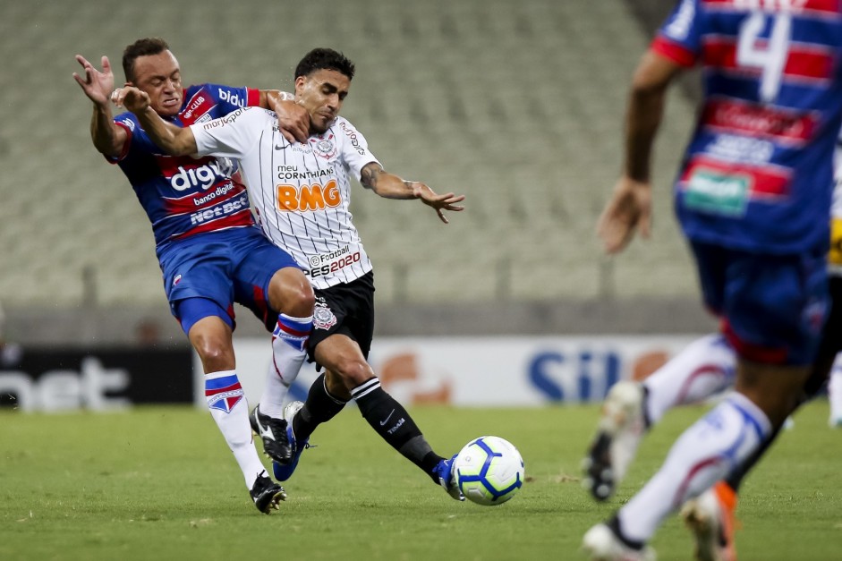 Gabriel no jogo contra o Fortaleza, pelo Campeonato Brasileiro