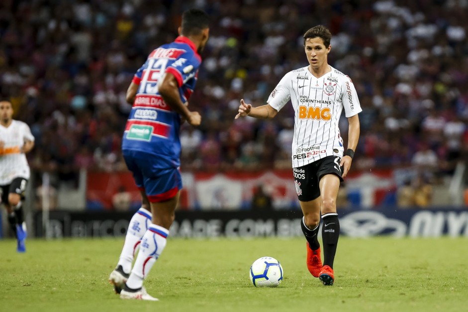 Mateus Vital no jogo contra o Fortaleza, pelo Campeonato Brasileiro