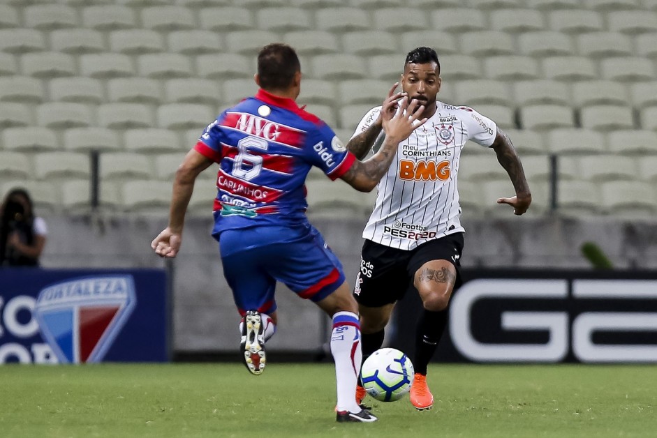 Michel Macedo no jogo contra o Fortaleza, pelo Campeonato Brasileiro