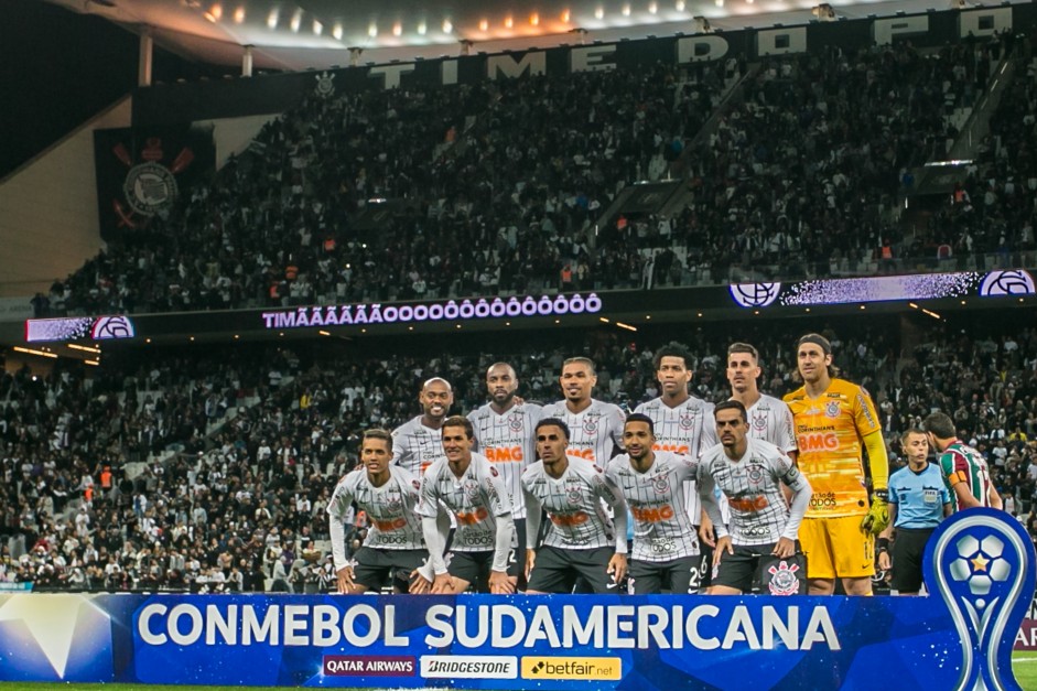 Foto oficial do jogo contra o Fluminense pela Sul-Americana, na Arena Corinthians