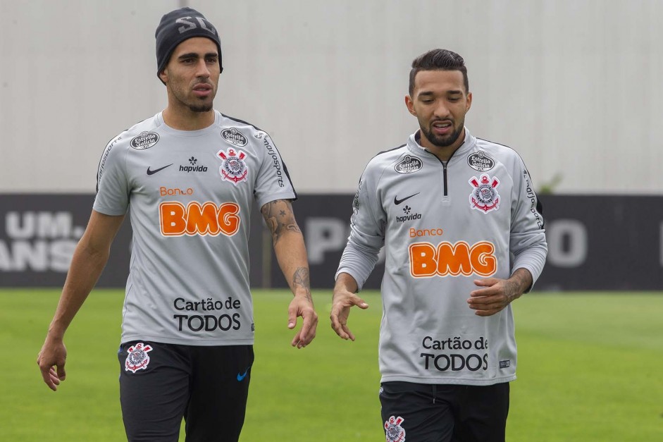 Gabriel e Clayson no ltimo treino preparatrio para embate contra o Fluminense