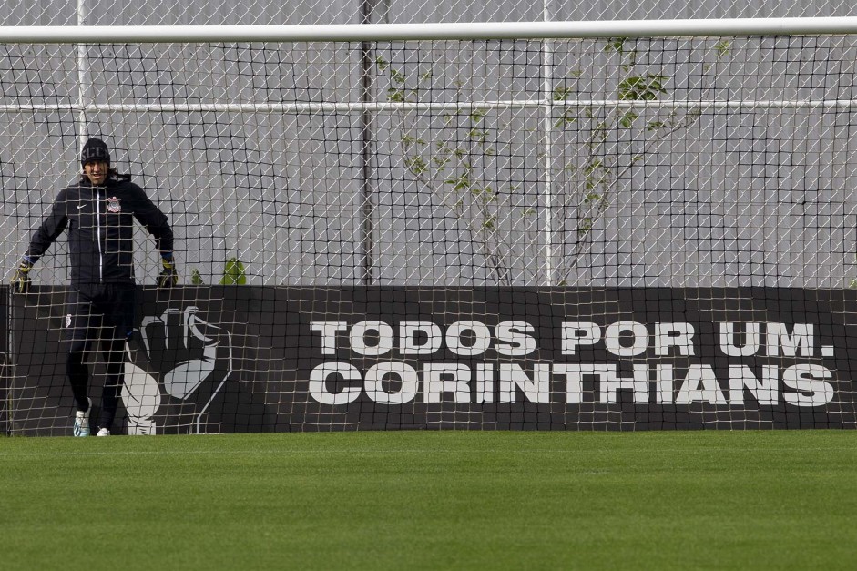 Goleiro Cssio no ltimo treino preparatrio para embate contra o Fluminense