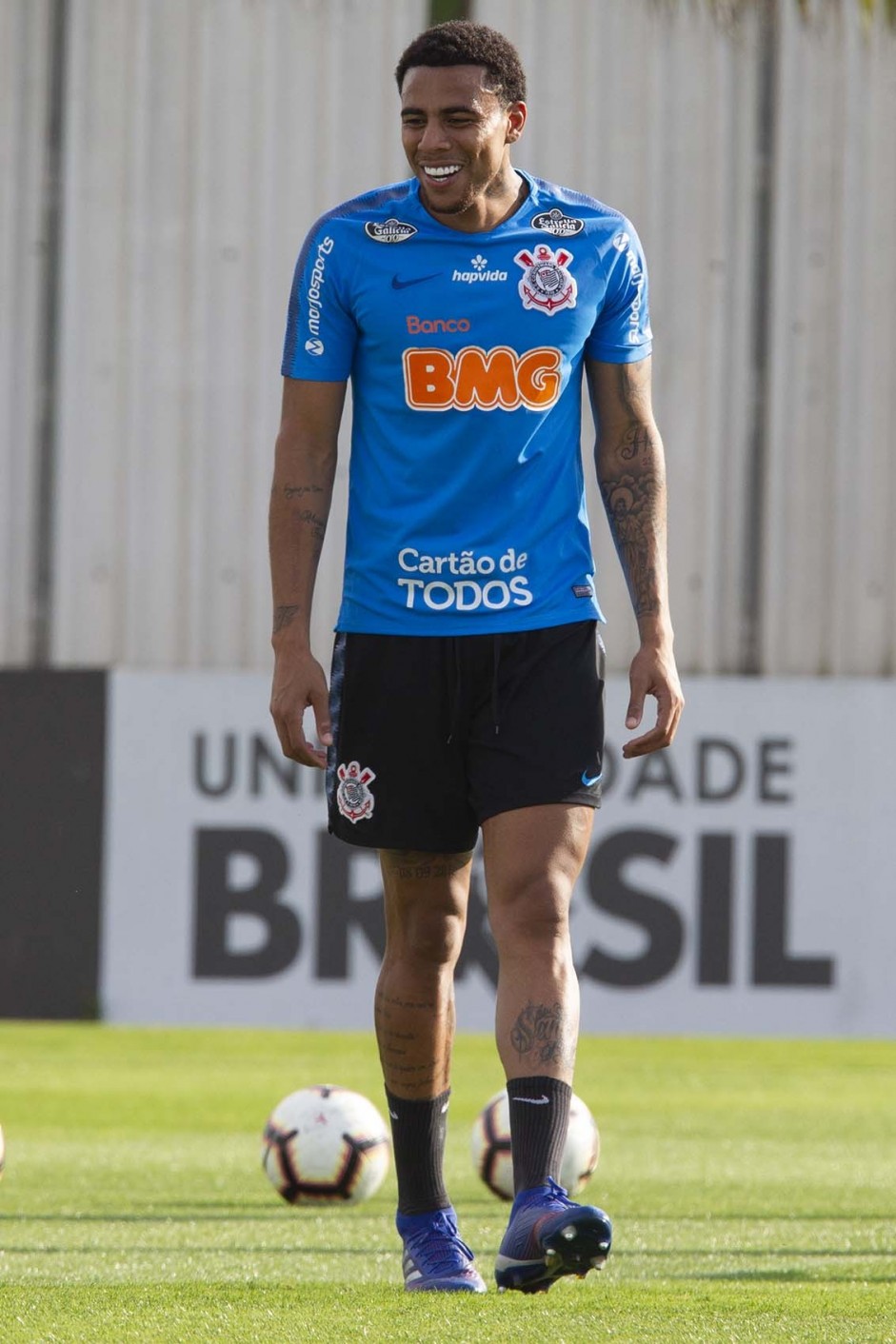 Gustavo durante primeiro treino preparatrio para jogo contra o Fluminense, pela Sul-Americana