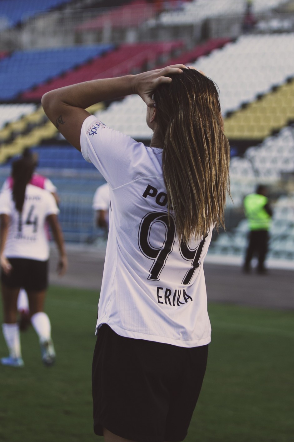 Erika no duelo contra o Flamengo, pelo Brasileirão Feminino 2019