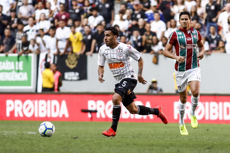 Gabriel no jogo contra o Fluminense, pelo Brasileiro, no Man Garrincha