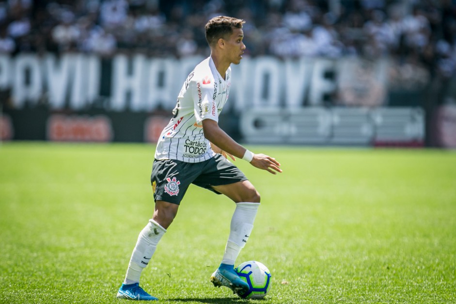 Jovem Pedrinho durante vitria contra o Vasco, na Arena Corinthians, pelo Brasileiro