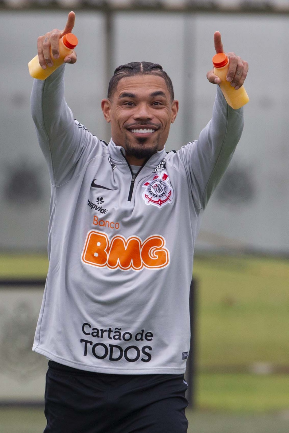 Urso no último treino antes do jogo contra o Palmeiras