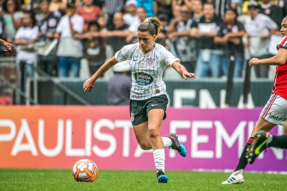 Tamires durante final do Campeonato Paulista Feminino, contra o So Paulo, na Arena Corinthians