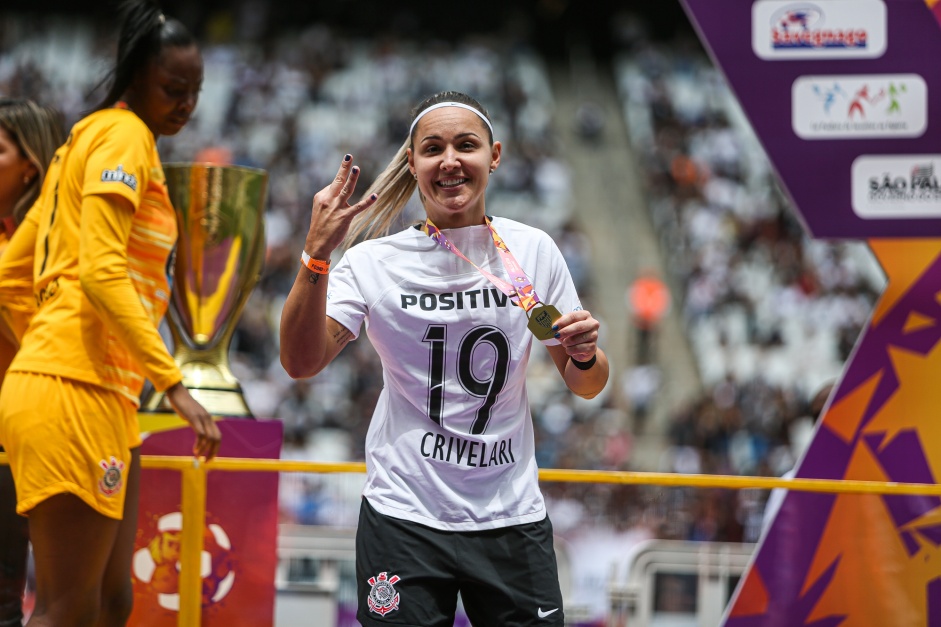 Crivelari é uma das grandes jogadoras do Corinthians na modalidade Crivelari é uma das grandes jogadoras do Corinthians na modalidade