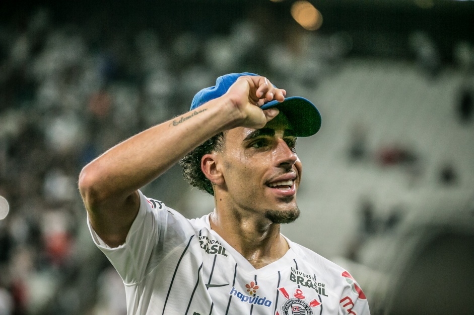 Gabriel durante duelo contra o Ava, pelo Campeonato Brasileiro, na Arena Corinthians