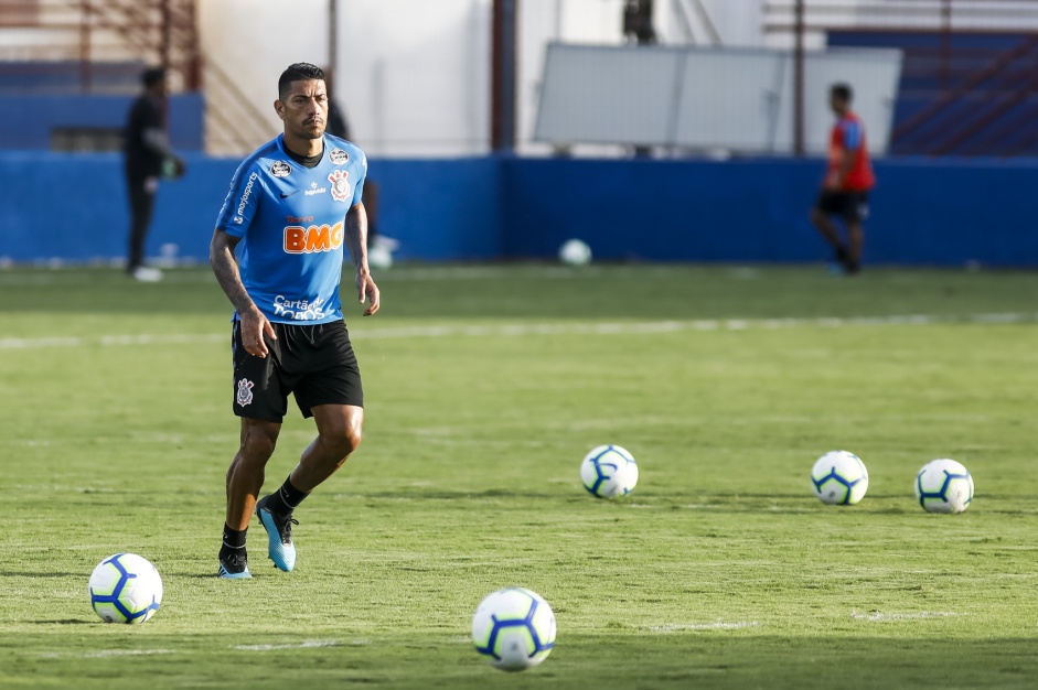 Ralf no último treino do Corinthians antes do jogo contra o Ceará, em Fortaleza
