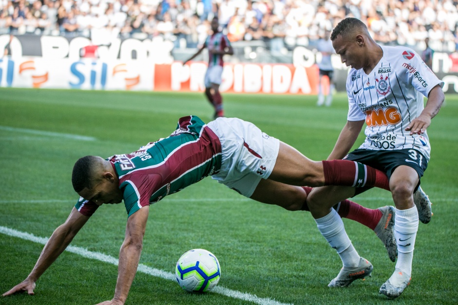 Janderson durante jogo contra o Fluminense, no ltimo compromisso do Timo no campeonato