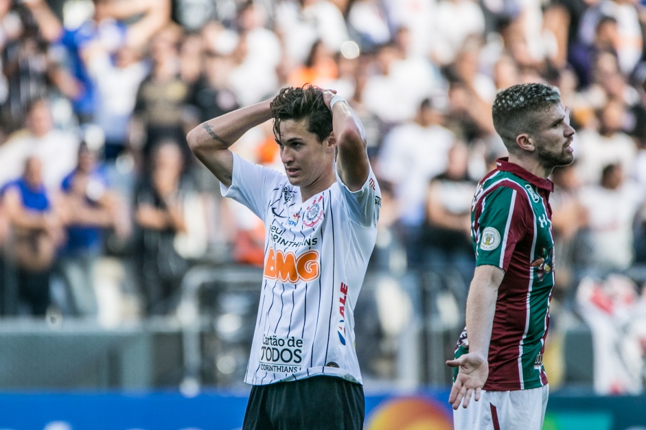 Vital durante jogo contra o Fluminense, no ltimo compromisso do Timo no campeonato
