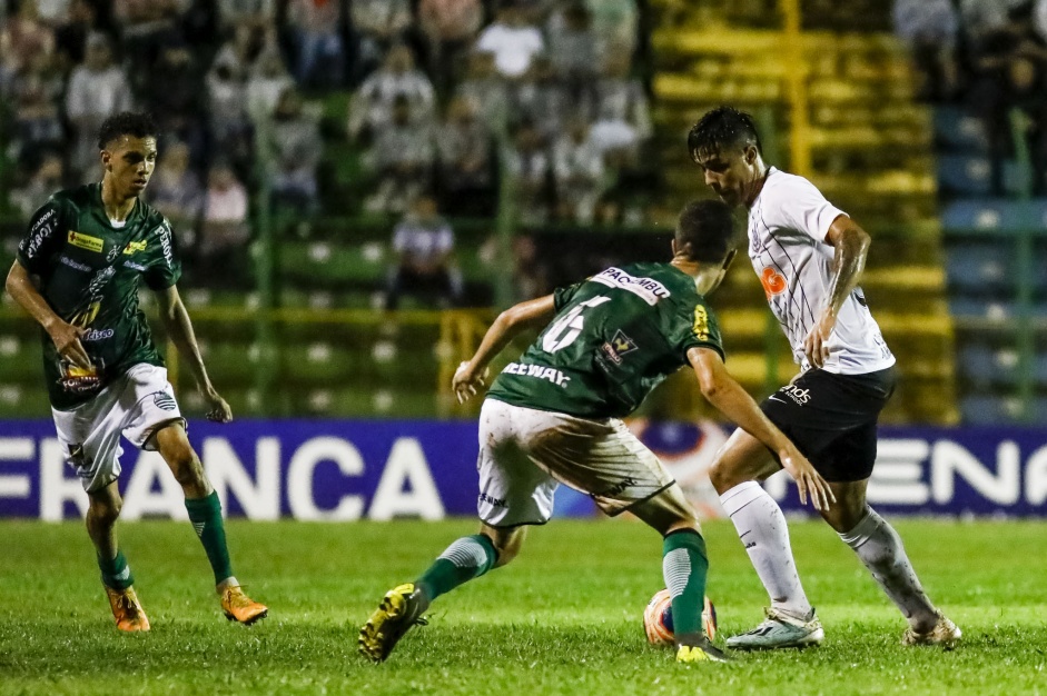 Hugo Sandoval no jogo entre Corinthians x Francana pela Copa So Paulo de Futebol Jnior