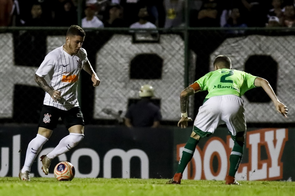 Pablo Rampin no duelo contra o Juventude, pela Copinha So Paulo 2020